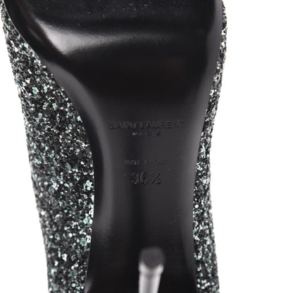 Saint Laurent Glitter Pierre 95 Ankle Boots 36.5 Green 8 of 10