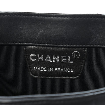 Chanel Lambskin Quilted Chocolate Bar Mini Tote Black 5 of 10