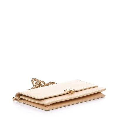 Chanel Caviar Wallet on Chain WOC Beige 4 of 10