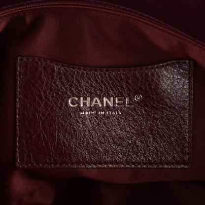 Chanel Glazed Calfskin On the Road Zip Tote Plum 6 of 7