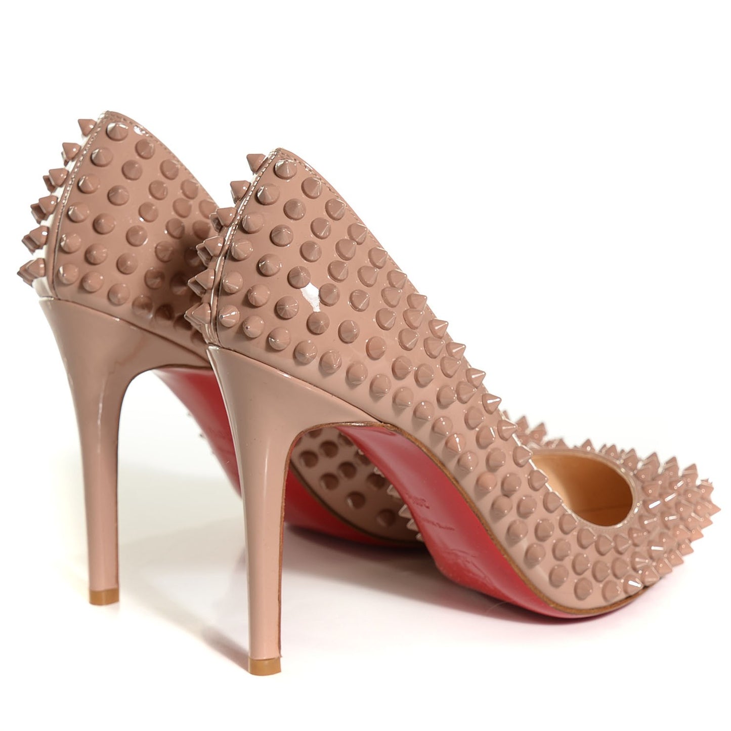 Patent Pigalle Spikes 100 Pumps 38.5 Nude