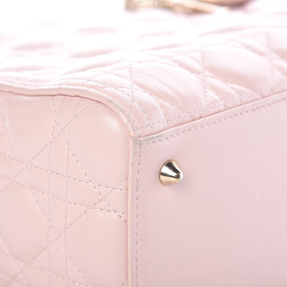 Christian Dior Lambskin Cannage Medium Lady Dior Light Pink 13 of 16