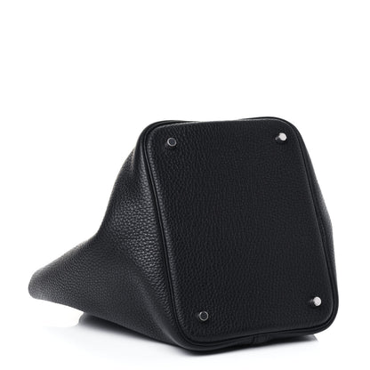 Hermes Taurillon Clemence Picotin Lock 22 MM Black 3 of 4