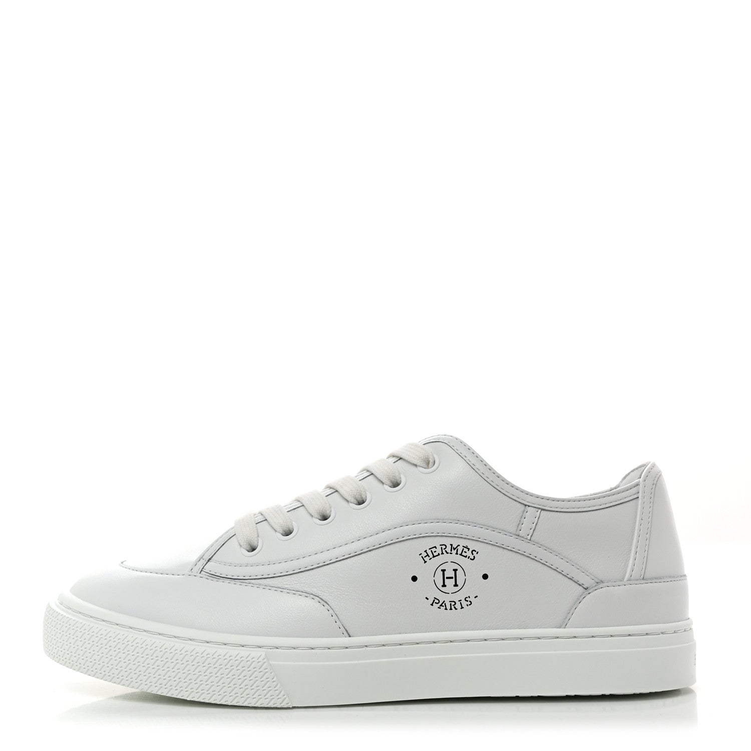 Hermes Calfskin Womens Get Sneakers 38 White 1 of 8