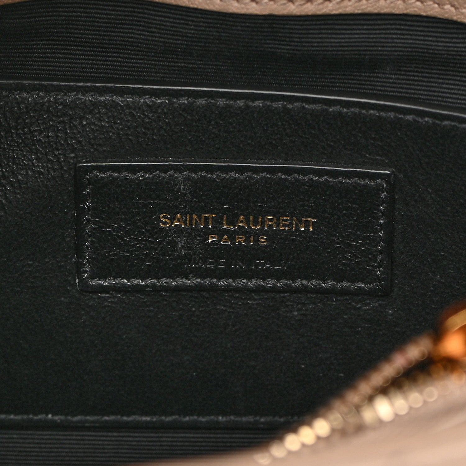 Saint Laurent Sheepskin Matelasse Chevron Monogram Medium College Bag Dark Beige 6 of 13