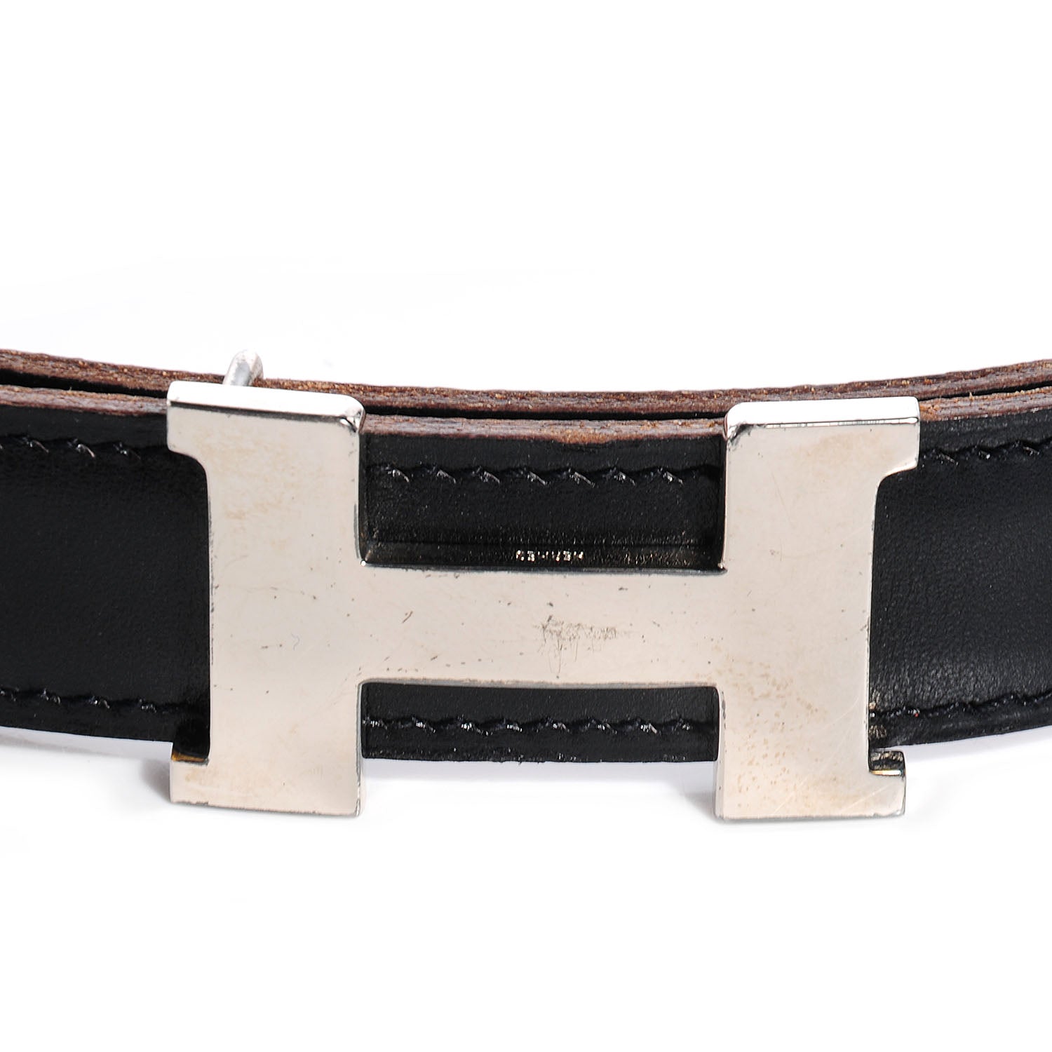 Hermes Box Togo Reversible Polished Constance 18mm H Belt 65 Noir Gold 3 of 5