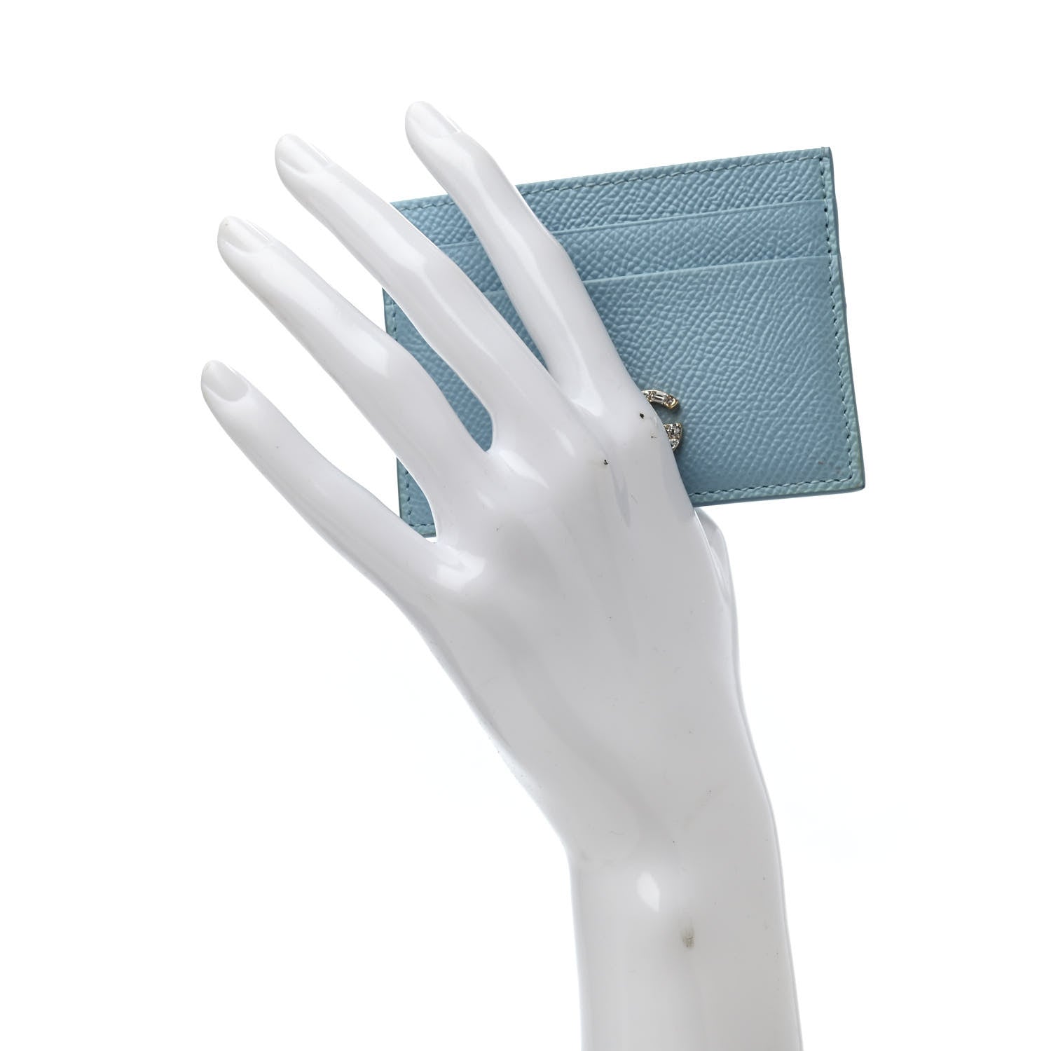 Dolce & Gabbana Dauphine Embellished Logo Card Holder Azzurro 2 of 8