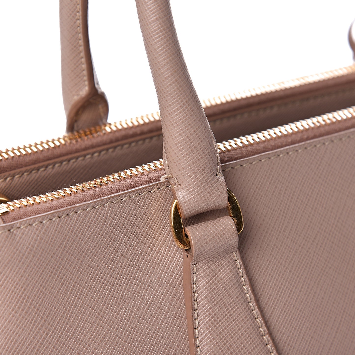 Saffiano Small Galleria Double Zip Tote Cammeo