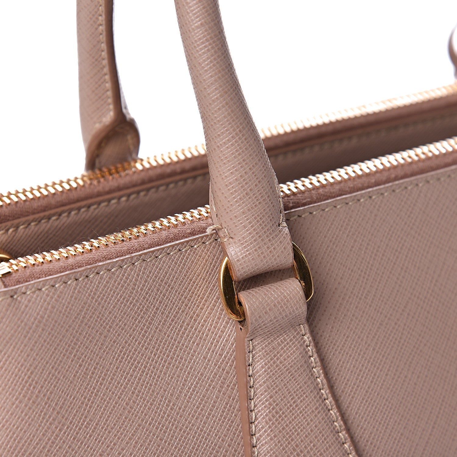 Prada Saffiano Small Galleria Double Zip Tote Cammeo 9 of 12
