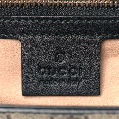Gucci Nappa Elaphe GG Supreme Monogram Medium Osiride Top Handle Bag Black Bright Cuir Beige Ebony 5 of 12