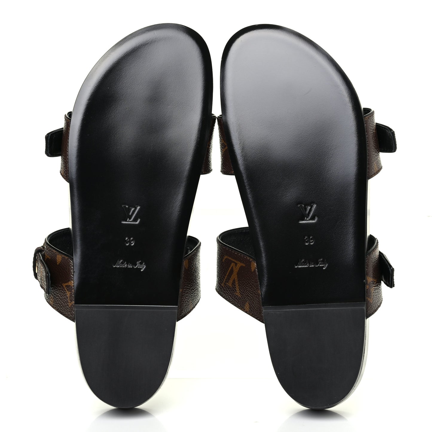 Monogram Bom Dia Mule Sandals 39 Black