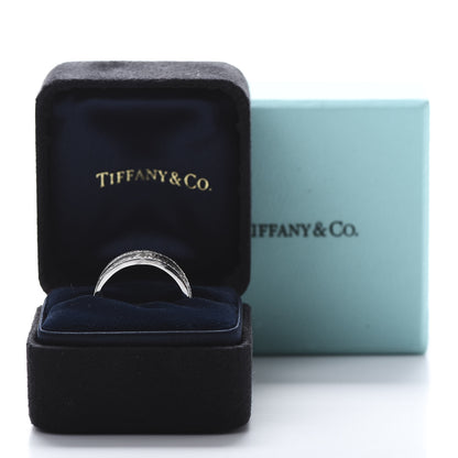 Tiffany 18K White Gold Diamond Wide Atlas Open Ring 53 6.25 6 of 6