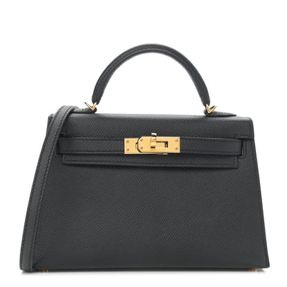 Hermes Epsom Mini Kelly Sellier 20 Black 1 of 11