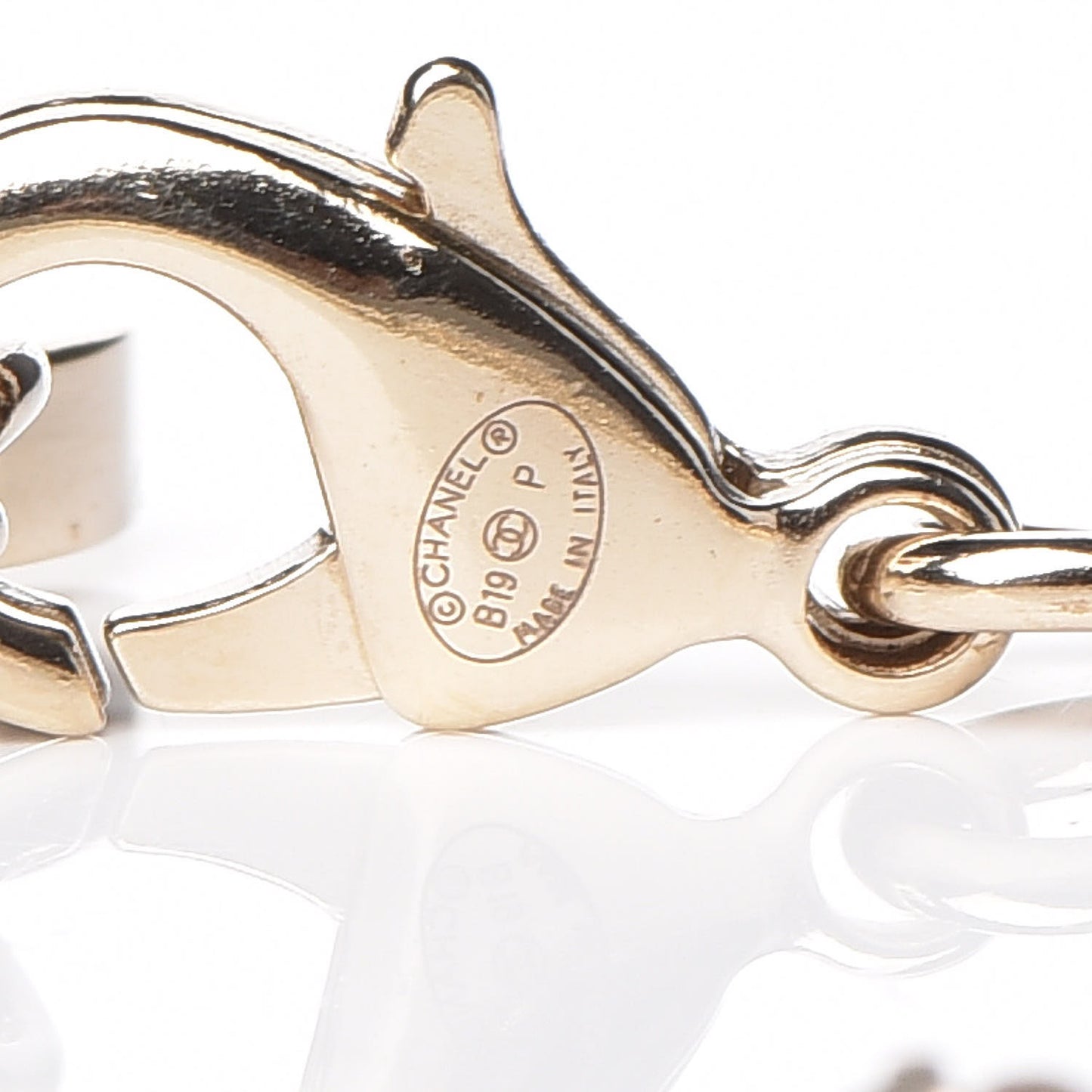 Baguette Crystal High Society CC Chain Bracelet Gold