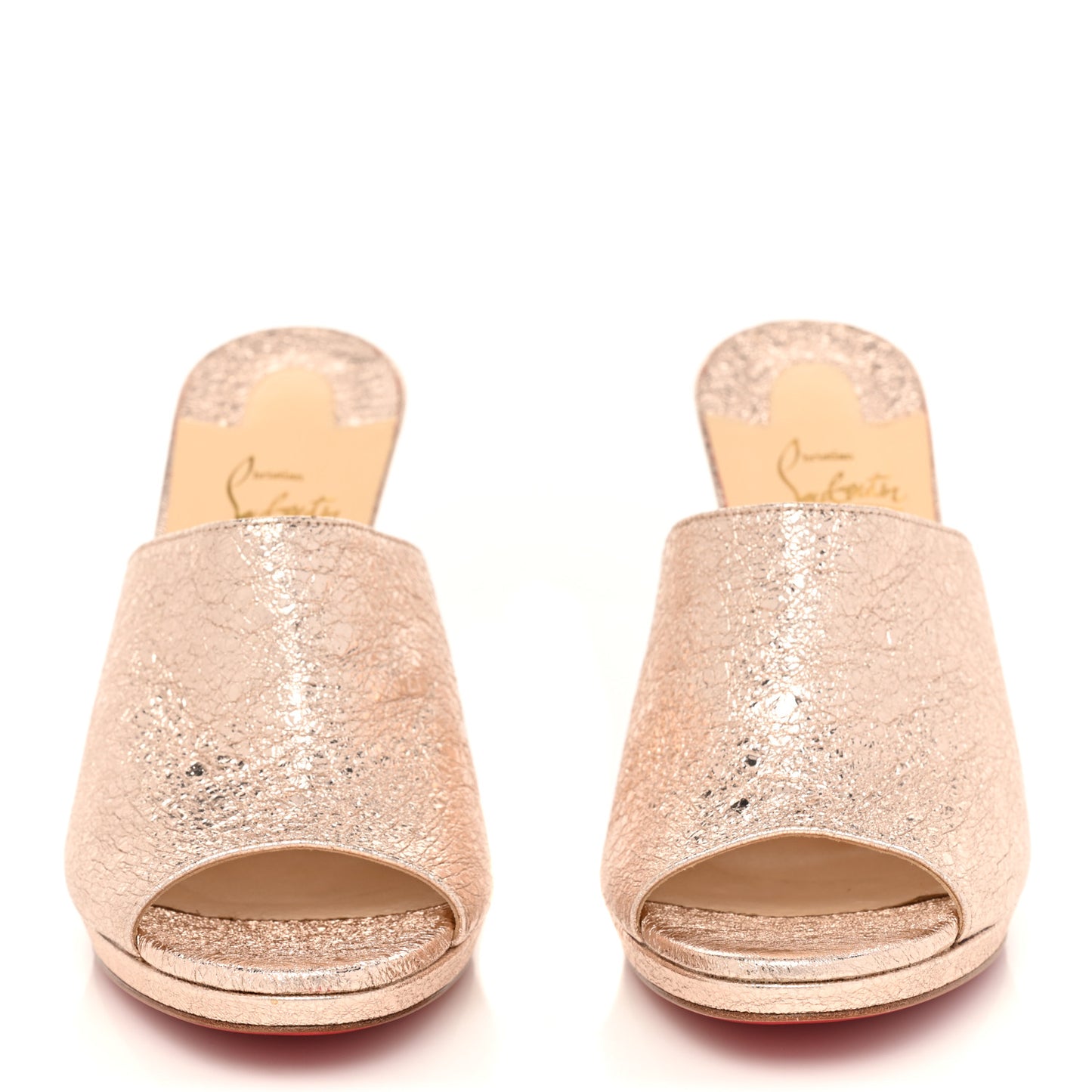 Specchio Vintage Pigamule 100 Slide Sandals 39 Rose Gold