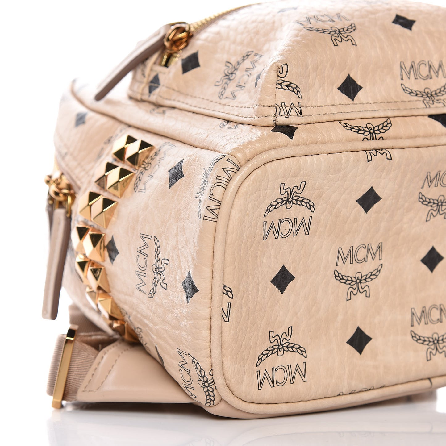 Visetos Side Stud Mini Stark Backpack Beige