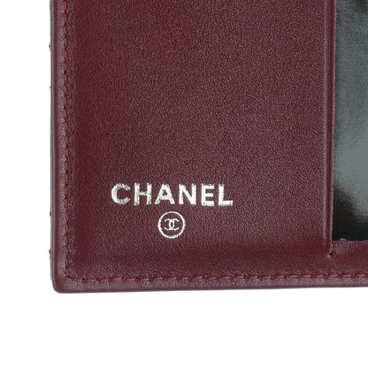 Chanel Patent Brilliant Compact Wallet Burgundy 6 of 8