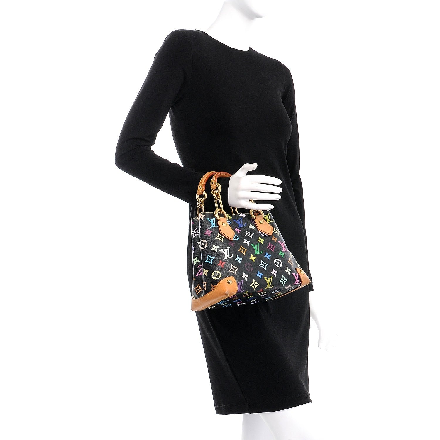 Louis Vuitton Monogram Multicolor Audra Black 2 of 10