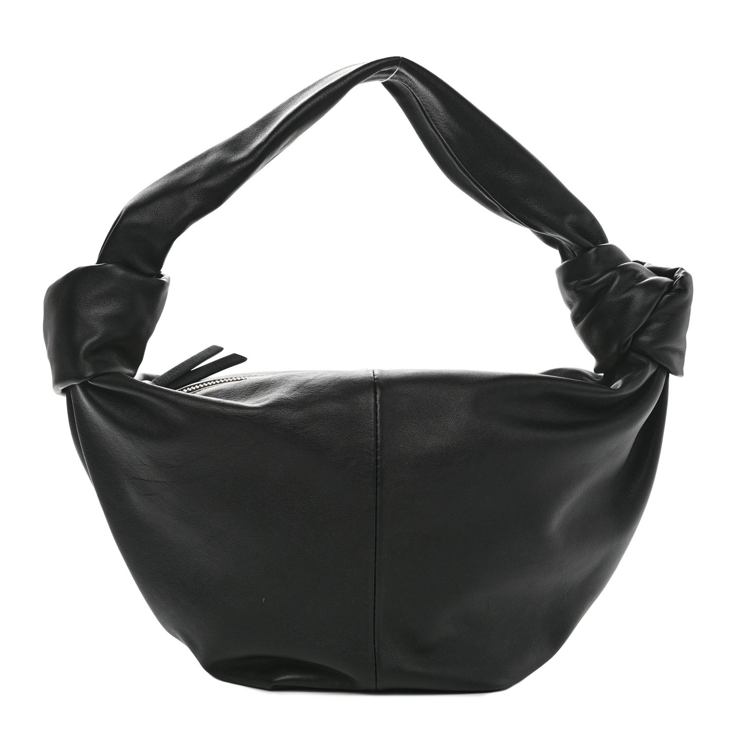Calfskin Teen Double Knot Hobo Black