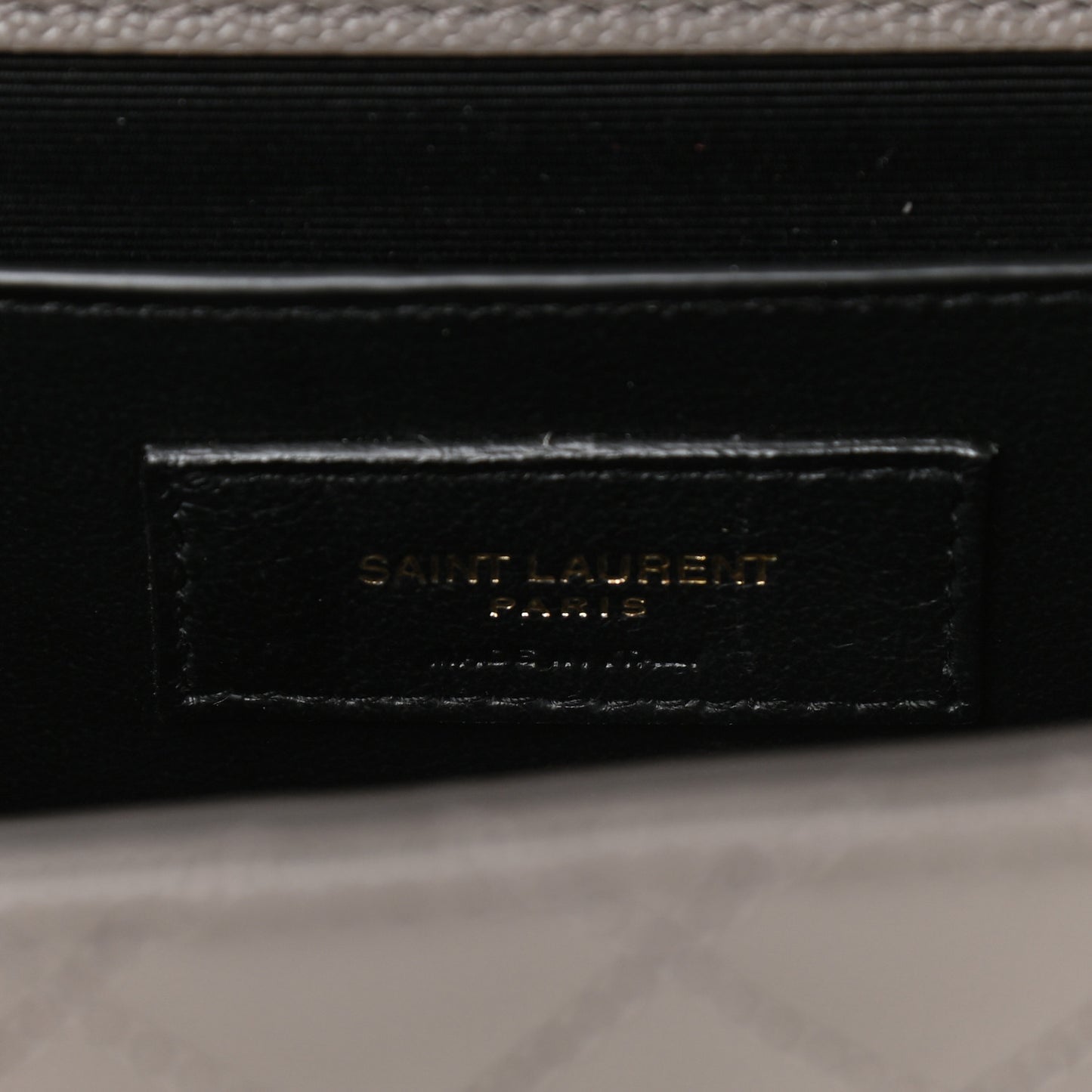 Grain De Poudre Textured Mixed Matelasse Medium Triquilt Monogram Satchel Earth