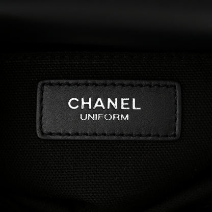 Chanel Calfskin Quilted CC Uniform Flap Belt Bag Black 6 of 11