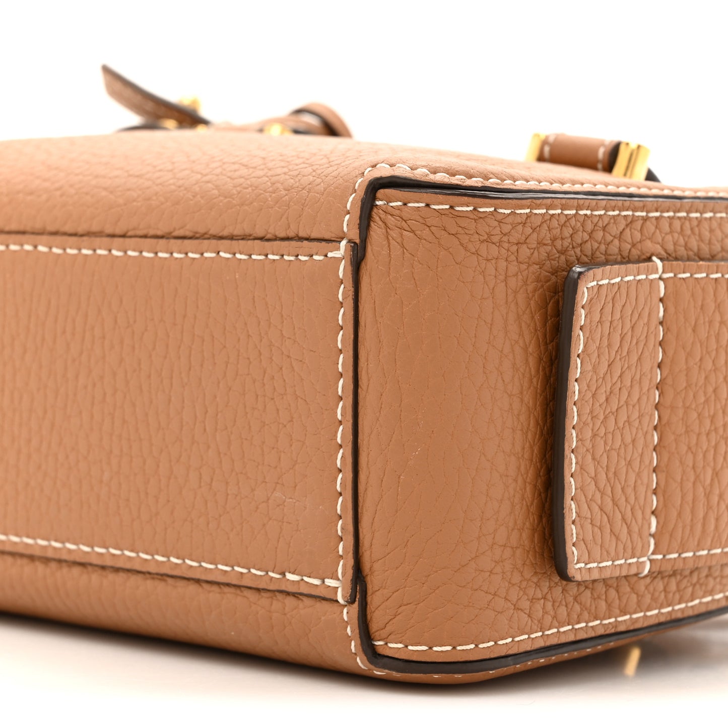 Taurillon Soft Nano Cool Box Satchel Vegetal Ivory