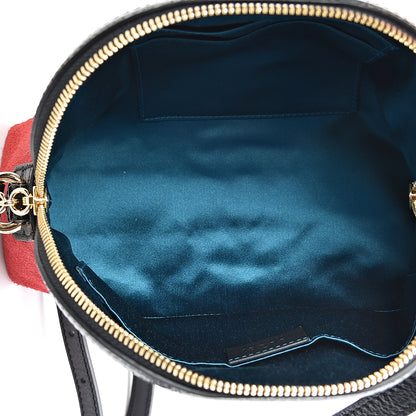 Gucci Suede Patent Web GG Small Ophidia Dome Shoulder Bag Hibiscus Red 4 of 12