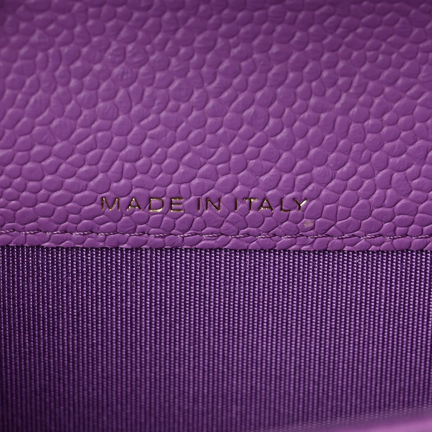 Chanel Caviar Quilted Boy Flap Card Holder Purple 7 of 9