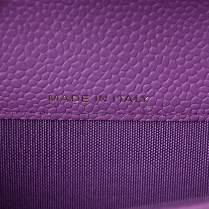 Chanel Caviar Quilted Boy Flap Card Holder Purple 7 of 9