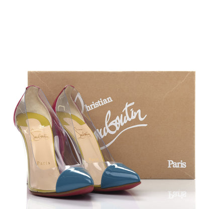 Christian Louboutin Patent PVC Debout 100 Pumps 38 Version Riviera 10 of 10
