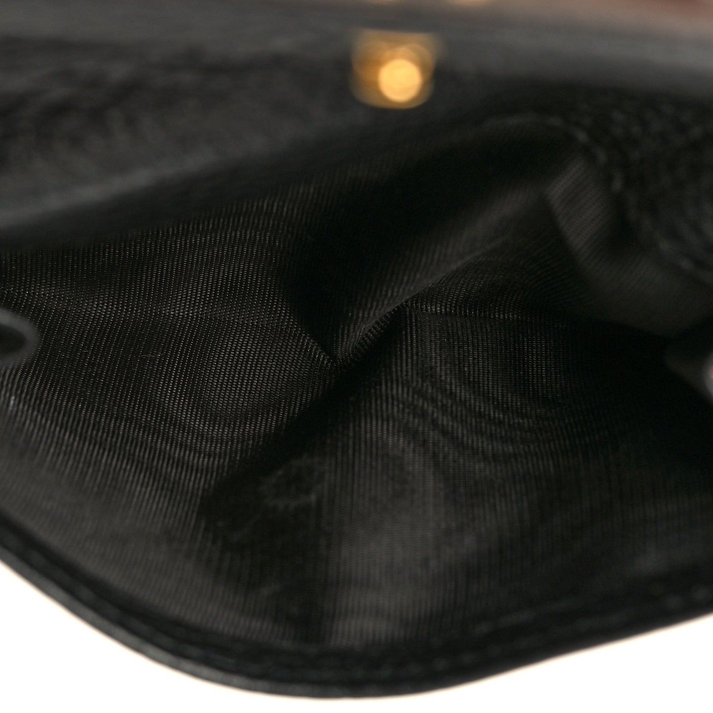 Dollar Calfskin Double G French Flap Wallet Black