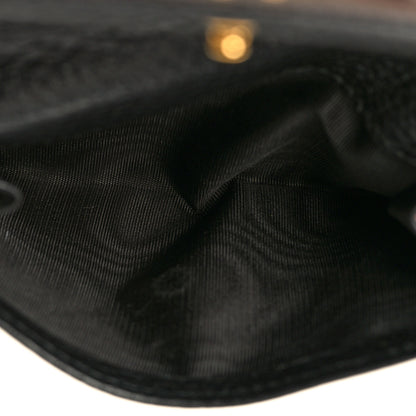 Gucci Dollar Calfskin Double G French Flap Wallet Black 6 of 8