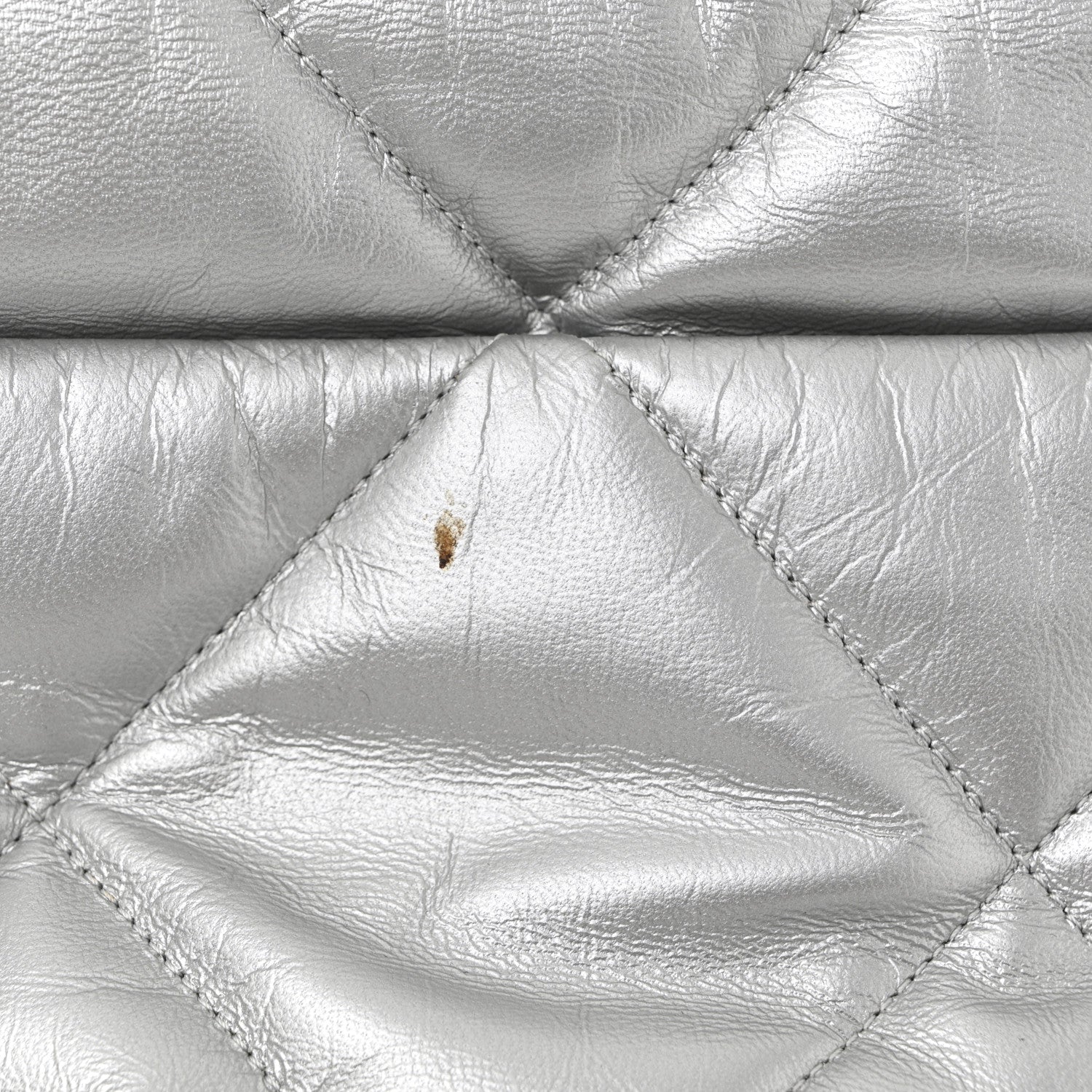 Chanel Metallic Goatskin Quilted Maxi Chanel 19 Flap Silver 11 of 11