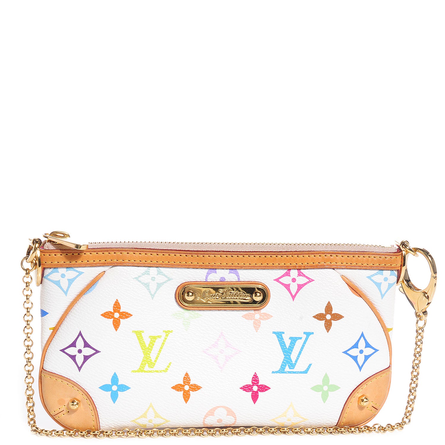 Louis Vuitton Monogram Multicolor Pochette Milla MM White 1 of 7