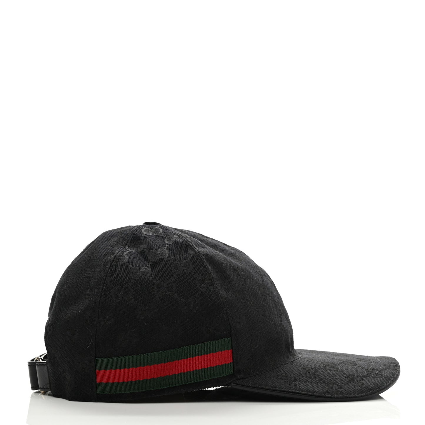 Monogram Web Baseball Hat M Black