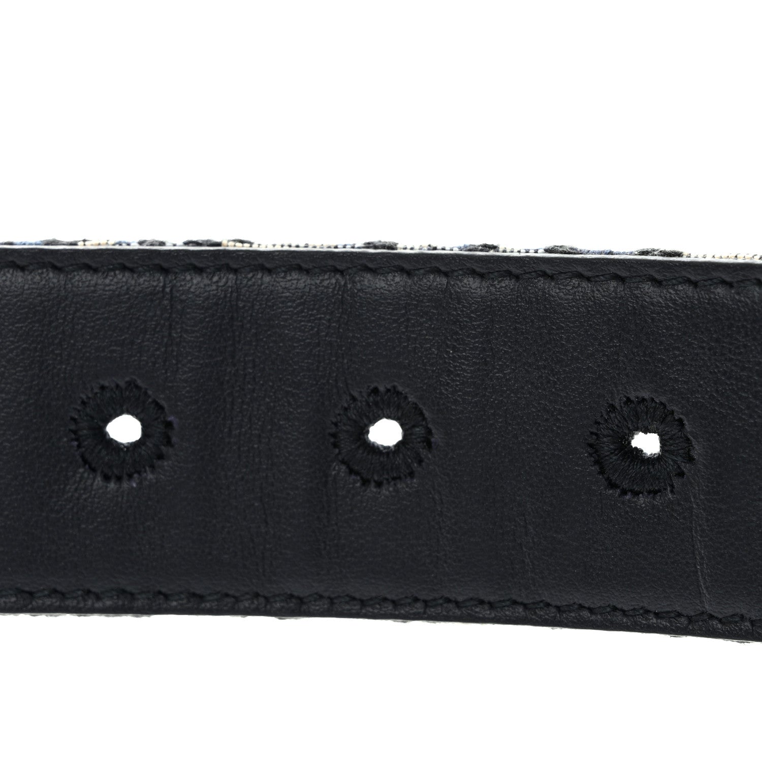 Christian Dior Oblique 30 Montaigne 35mm Belt 85 34 Blue 5 of 7