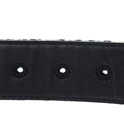 Christian Dior Oblique 30 Montaigne 35mm Belt 85 34 Blue 5 of 7