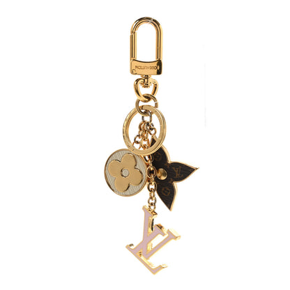 Louis Vuitton Metal Monogram Epi Spring Street Bag Charm Key Holder Gold 1 of 4