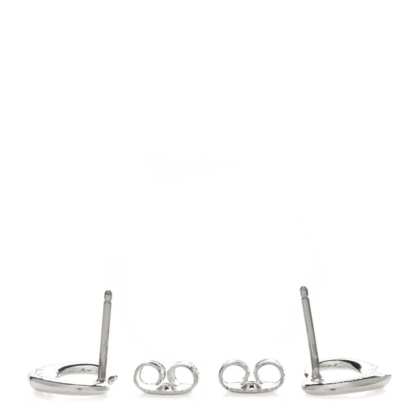 Sterling Silver 11mm Elsa Peretti Open Heart Earrings