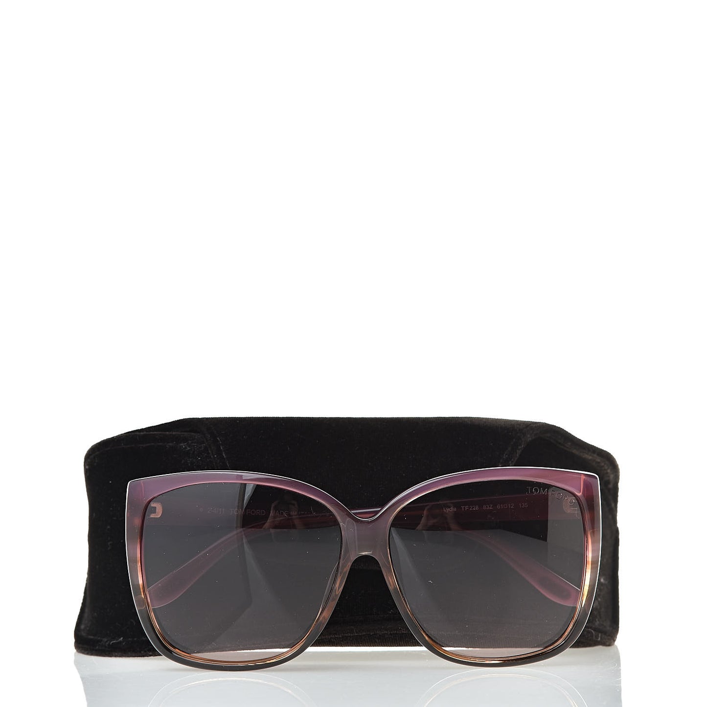 Lydia TF228 Sunglasses Purple Tortoise
