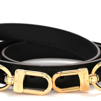 Louis Vuitton Grained Calfskin Adjustable Shoulder Strap Black 3 of 7