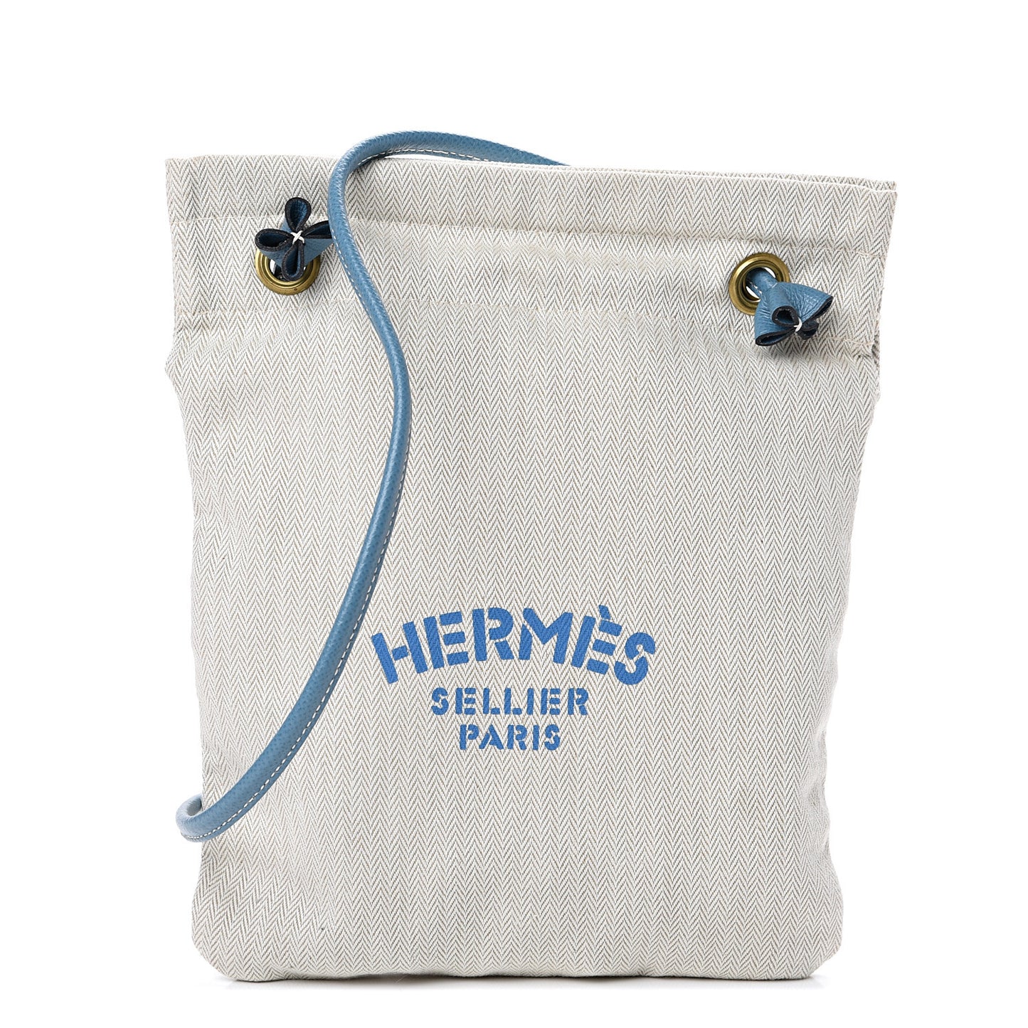 Canvas Epsom Aline Grooming Bag Craie