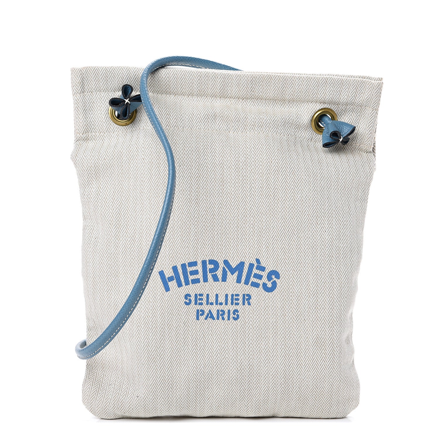 Hermes Canvas Epsom Aline Grooming Bag Craie 1 of 9