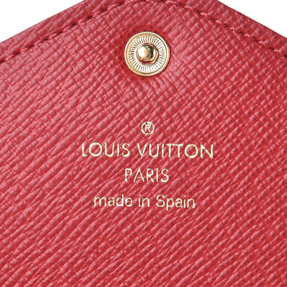 Louis Vuitton Damier Ebene Josephine Wallet Red 6 of 8