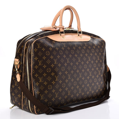 Louis Vuitton Monogram Alize 2 Compartment Luggage Travel Bag 3 of 9