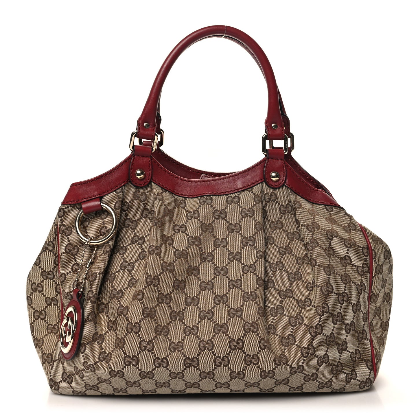 Monogram Medium Sukey Tote Dark Red