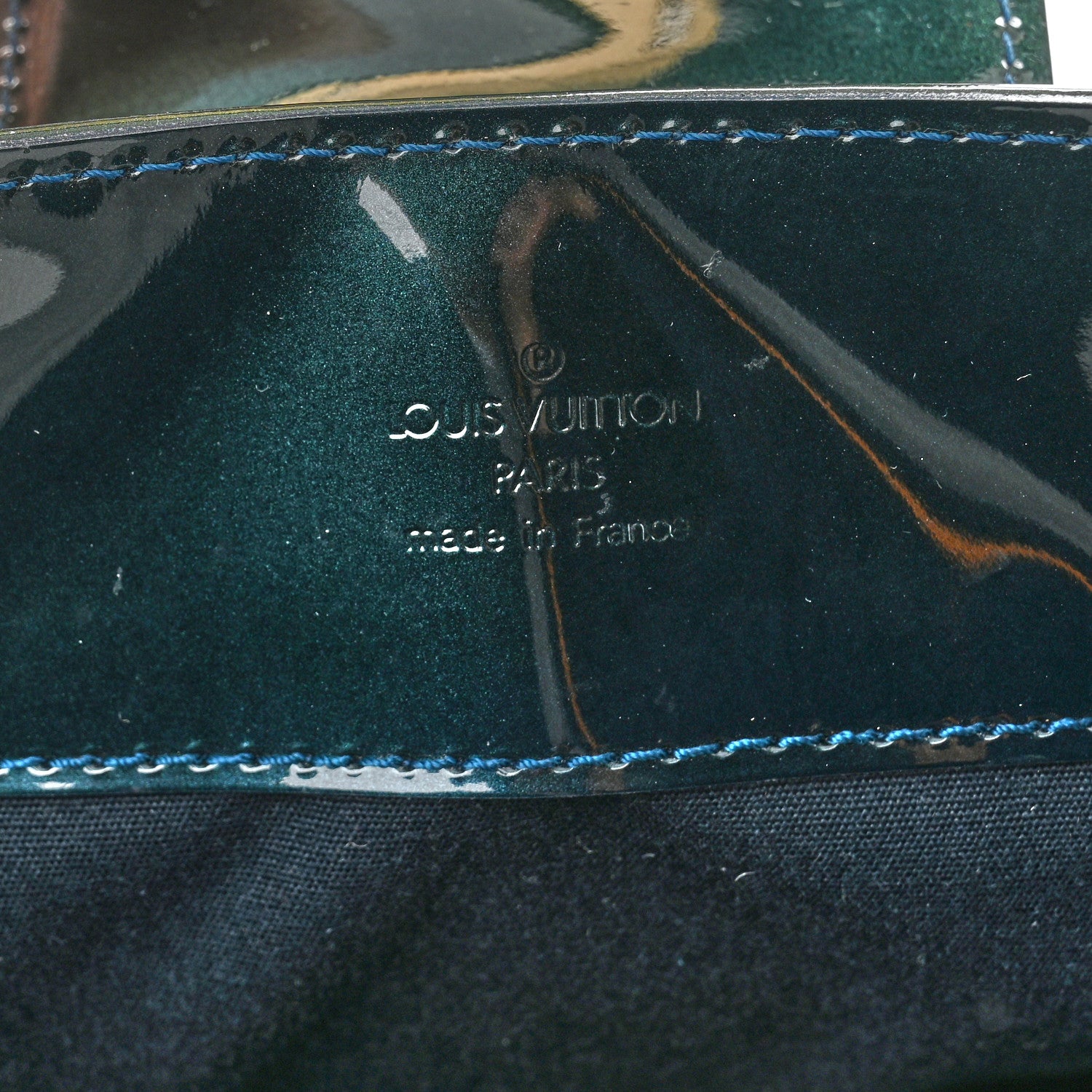 Louis Vuitton Vernis Melrose Avenue Blue Nuit 6 of 9