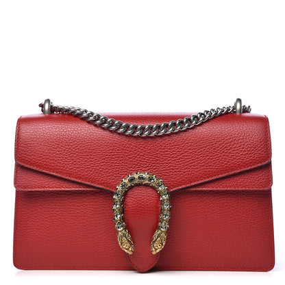 Gucci Dollar Calfskin Swarovski Crystal Small Dionysus Shoulder Bag Hibiscus Red 1 of 10