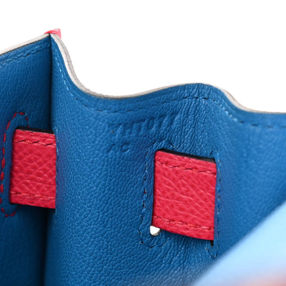 Hermes Epsom Casaque Kelly Sellier 28 Rouge Coeur Rose Extreme Bleu Zanzibar 7 of 12