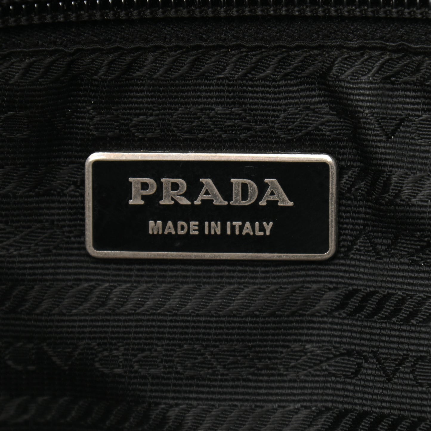 Nylon Flat Messenger Bag Black